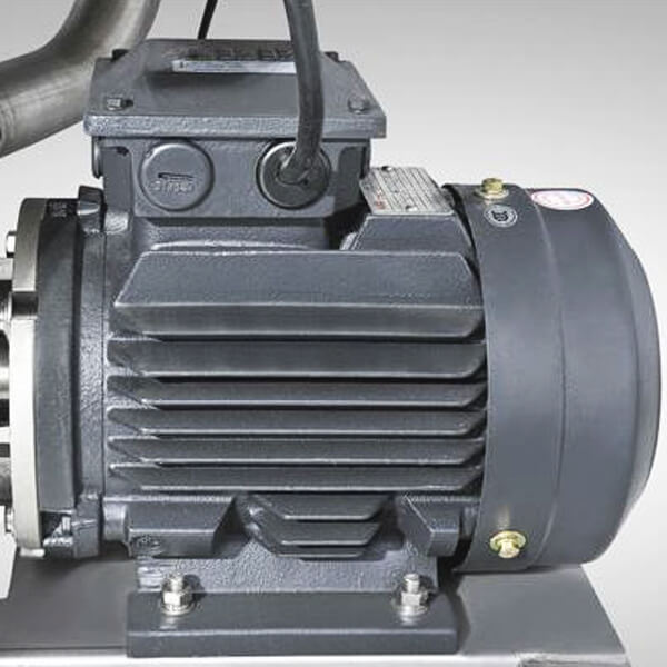 AE-T1D-V-TAI Conveyor Rack Dishwasher - High-Performance Water Pump Detail Close-up of V-TAI conveyor dishwasher water pump.