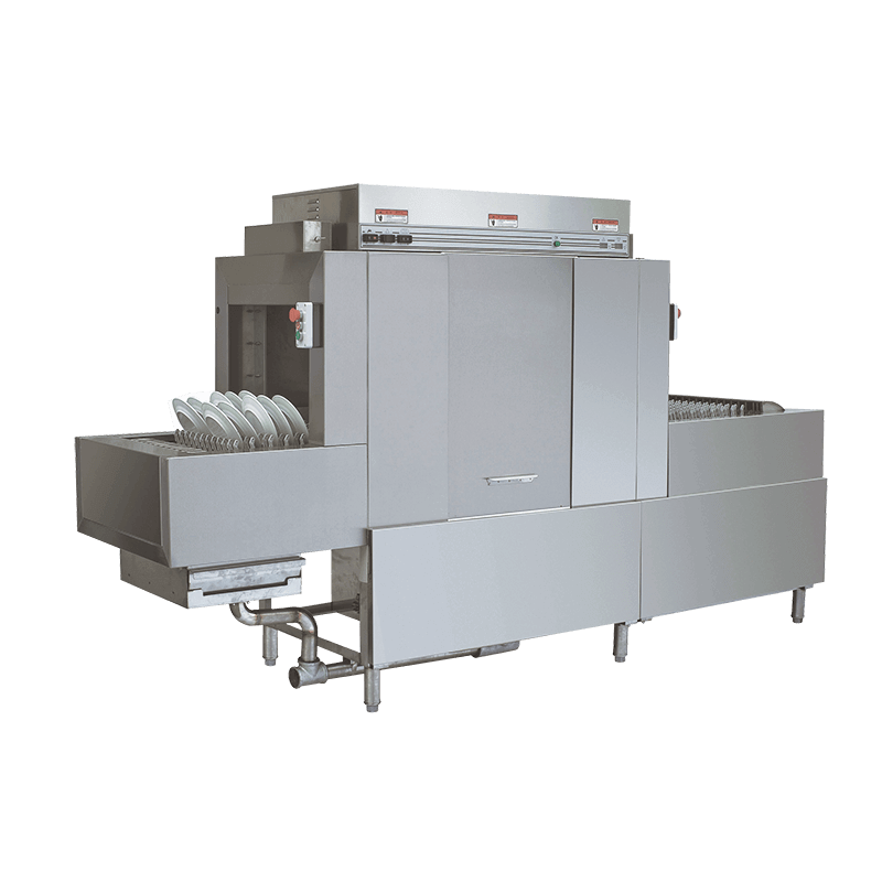 V-TAI Mini Conveyor Dishwasher - Compact Commercial Dishwashing Solution V-TAI mini conveyor dishwasher, transparent background.