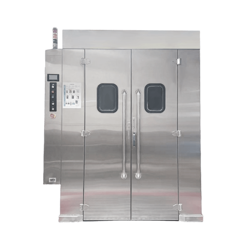 V-TAI PTW1900W Large Roll-In Rack Washer - High-Capacity Industrial Cleaning V-TAI PTW1900W large double-door roll-in rack washer with viewing windows, for baking trolleys and airline carts.